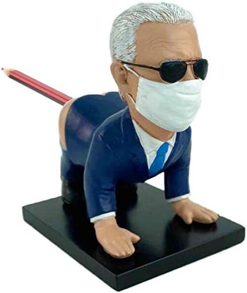 Delightful Biden Desk Accessory – Handcrafted Pen Holder for Political Fans