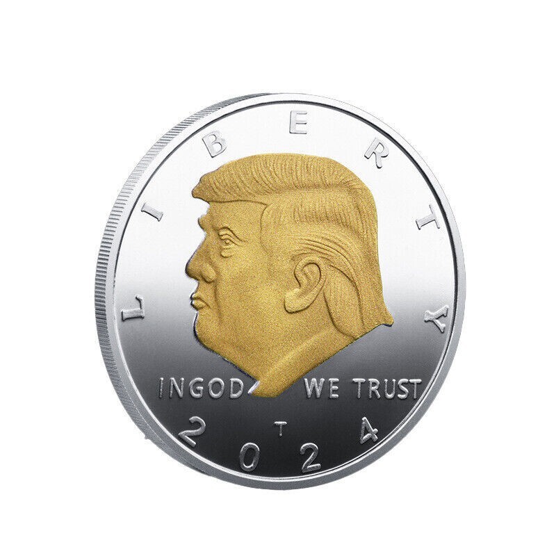 2024 Donald Trump Silver President Seal Liberty Challenge Coin (1 PCS) MAGA