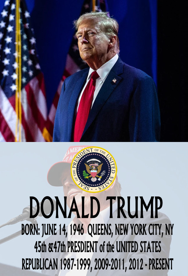 PRESIDENT DONALD TRUMPH FULL COLOR SUBLIMATION METAL NAME PLATE