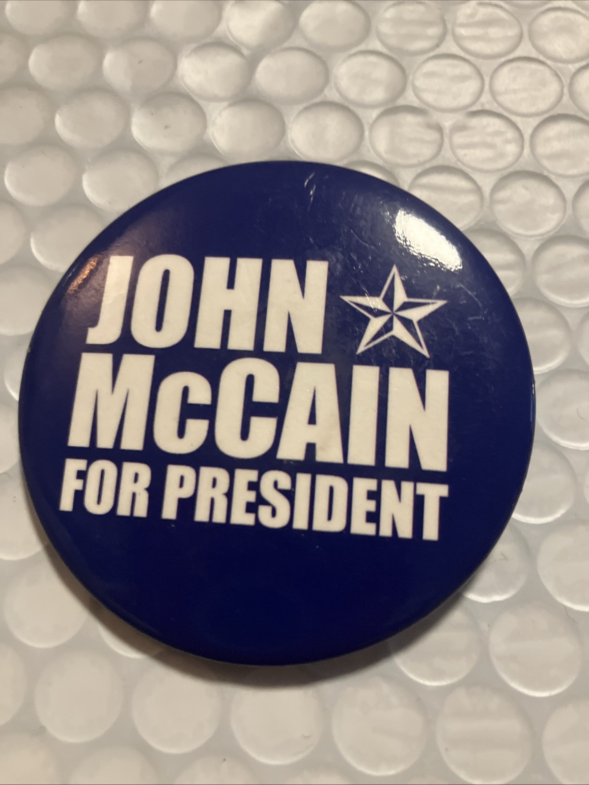 John McCain for President 2008 Political Pinback Button Presidential Campaign