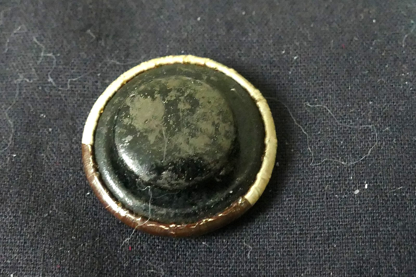 1896 William McKinley & Hobart Jugate Presidential Campaign Button Stud Pin 3/4″