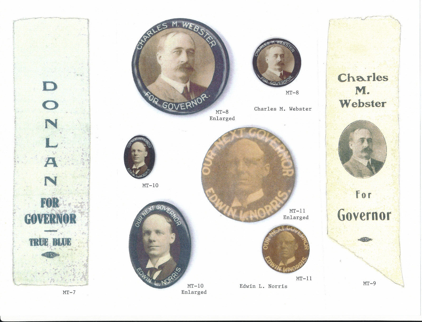 Political Campaign Items Idaho-Montana-N.Dakota-S.Dakota-Wyoming 256 page book