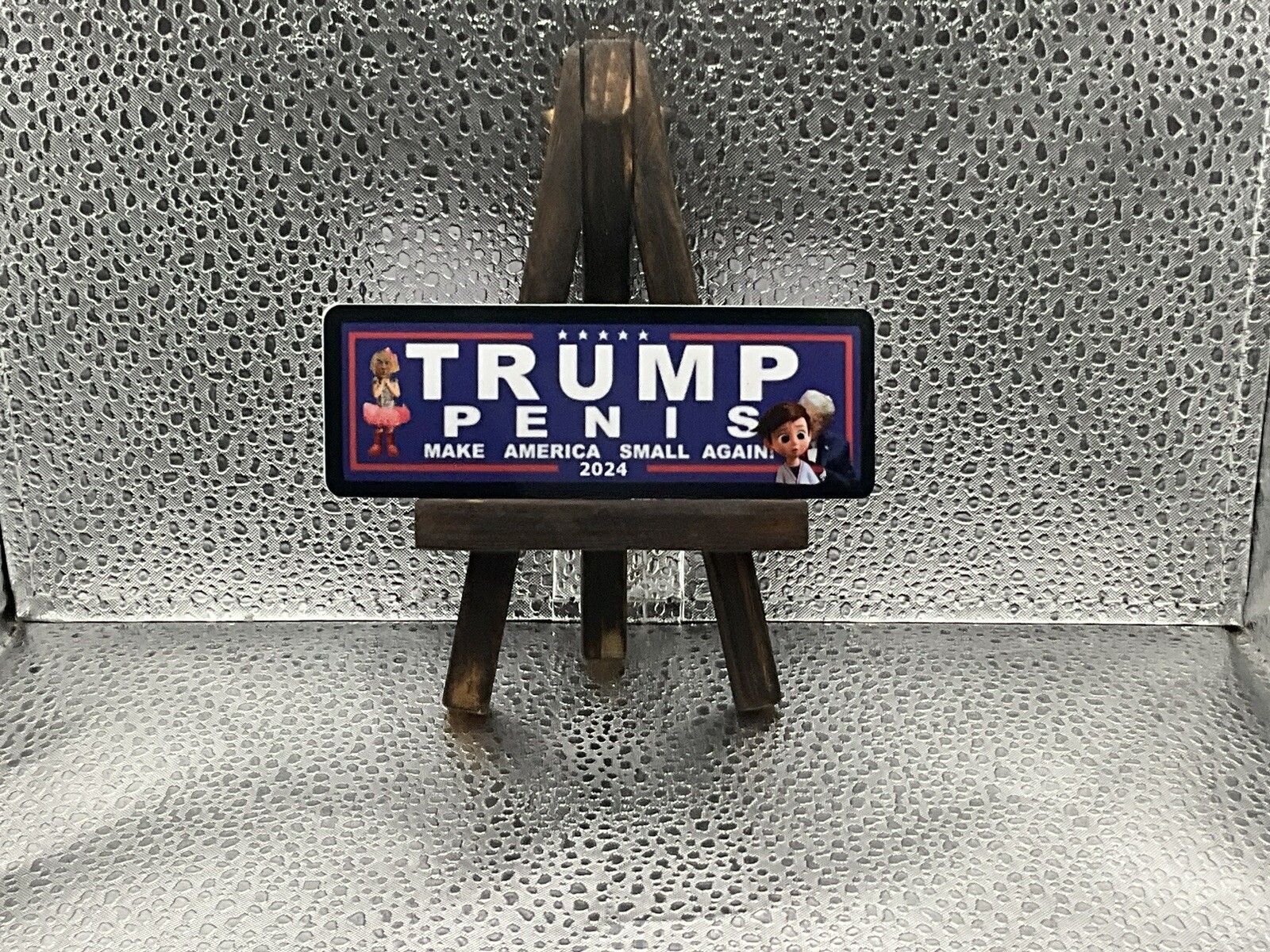 ANTI TRUMP CAMPAIGN VINYL STICKER DEMOCRAT BUMPER STICKER