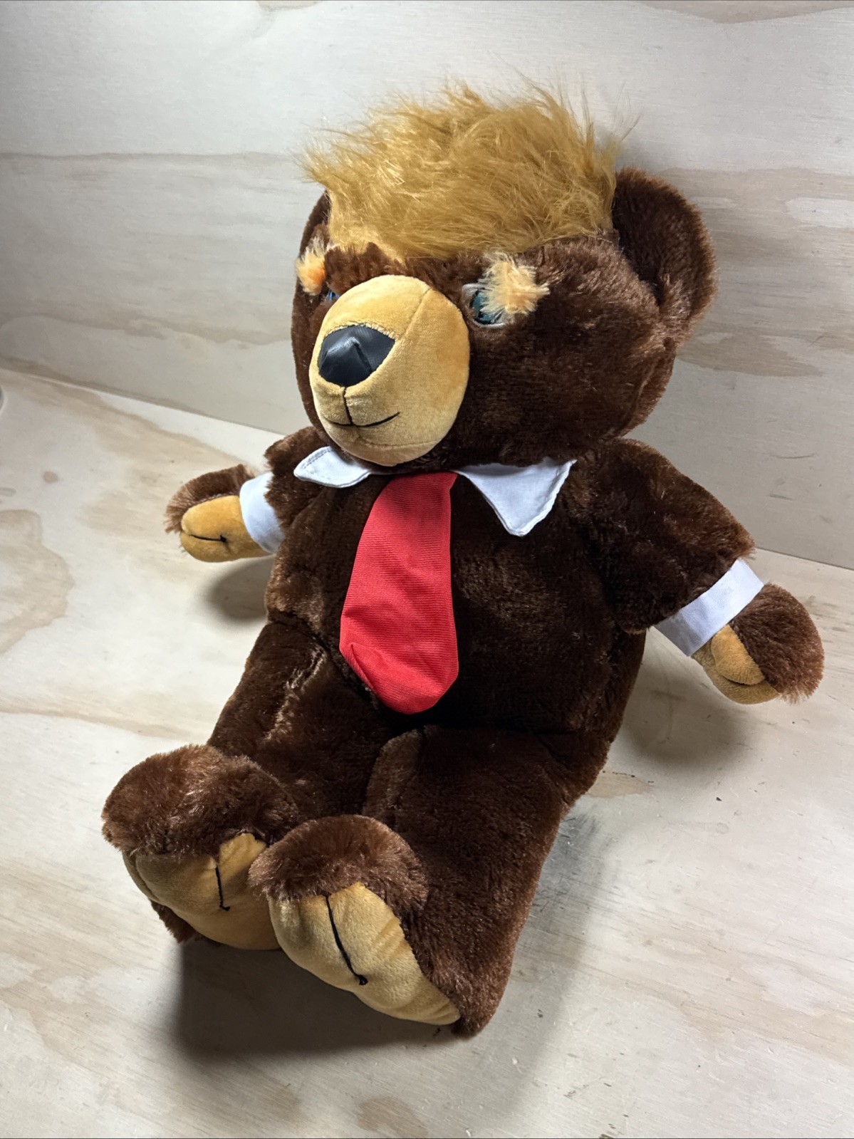 President Trump Trumpy Bear 20” Teddy Bear w American Flag Stuffed Animal