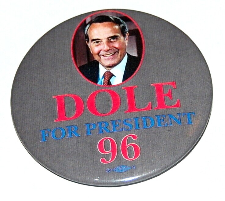 1996 BOB DOLE 2.25″ campaign pin pinback button political presidential election