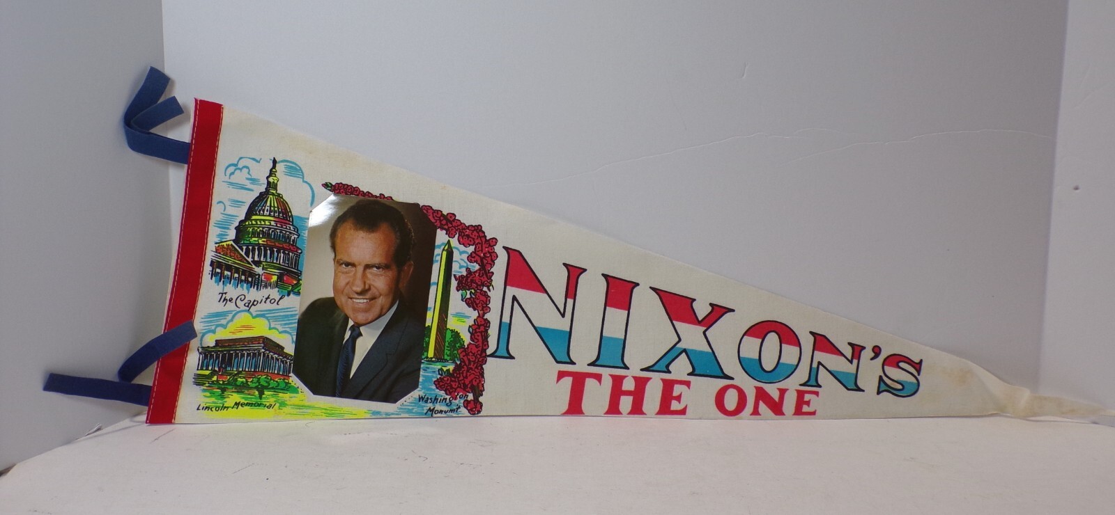 1969 Richard Nixon NIXON’S THE ONE Inauguration Pennant Flag 26″ 092524FR-76