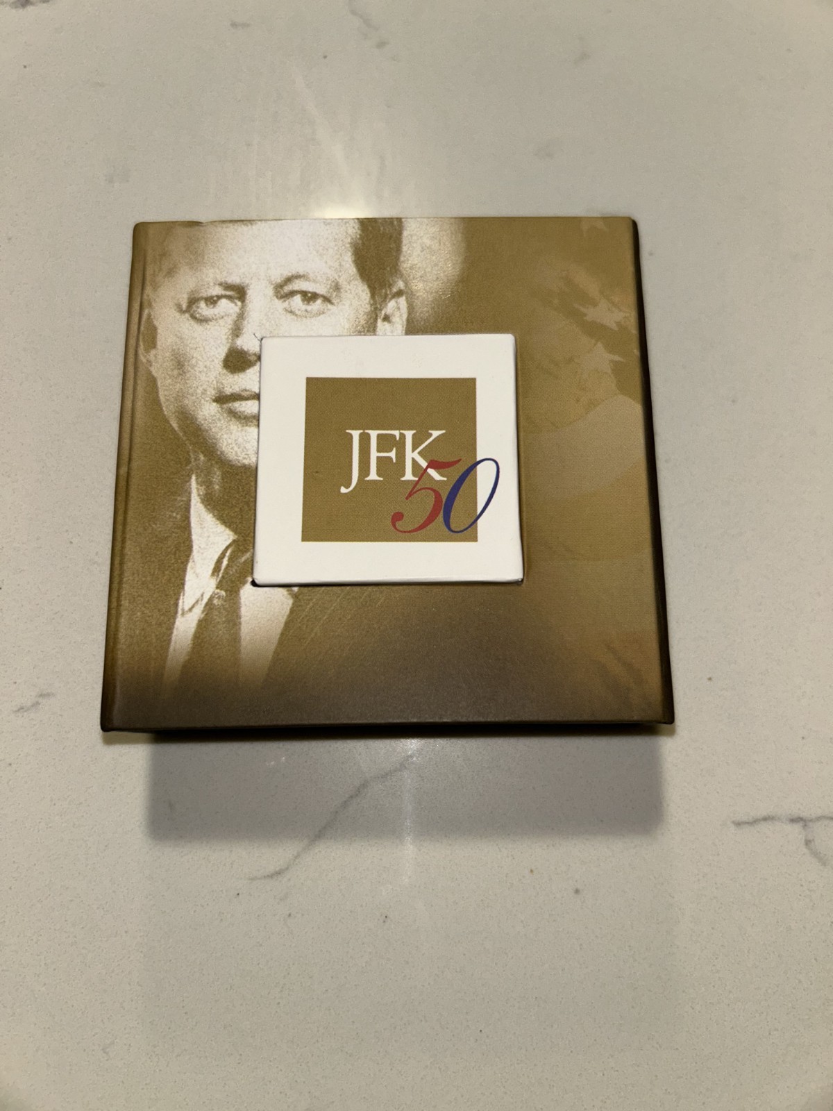 John F Kennedy 50th Anniversary Inauguration Bronze Medal Challenge Coin & Case