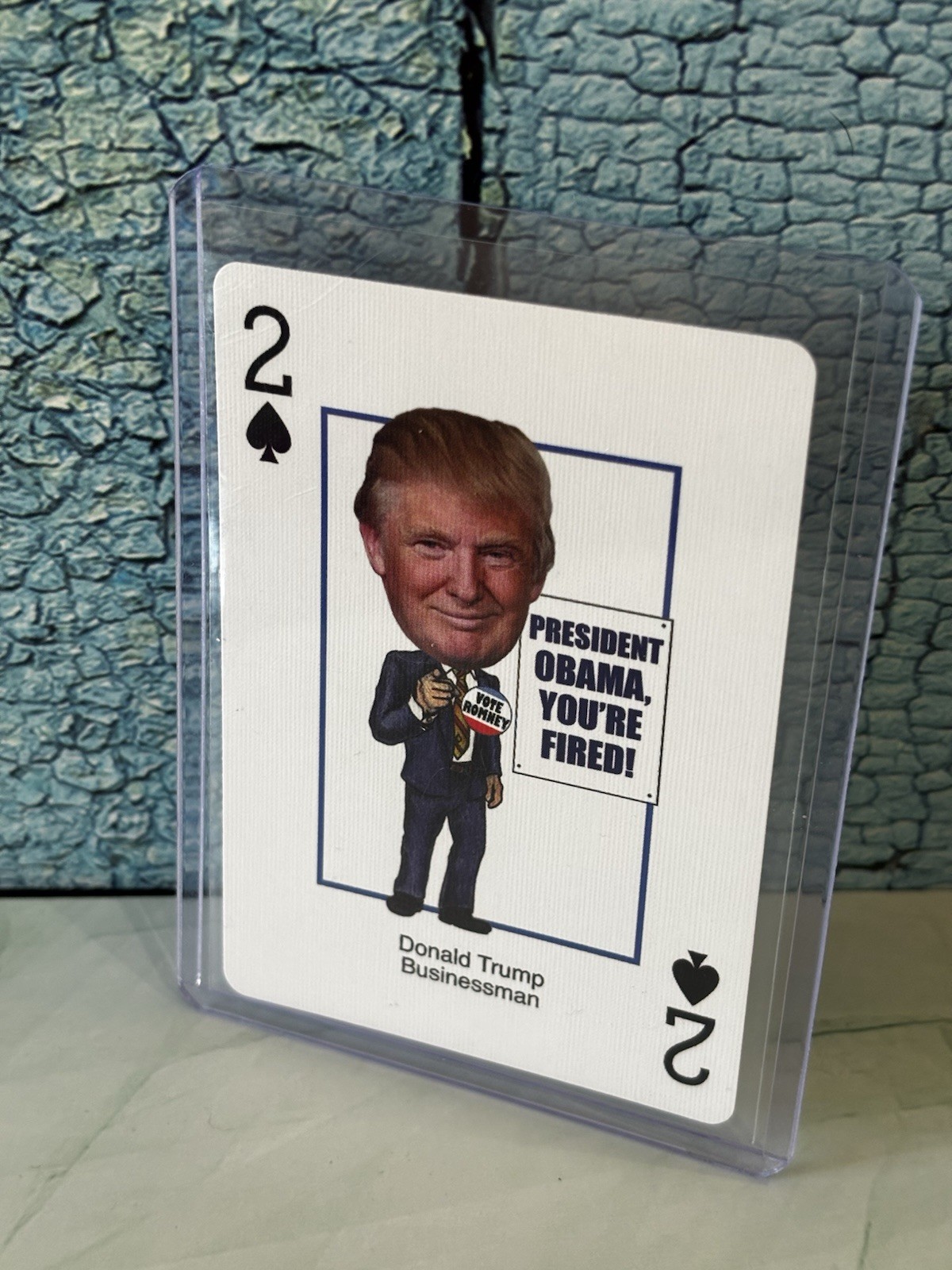 Donald J Trump Hero Deck Card “Obama You’re Fired”