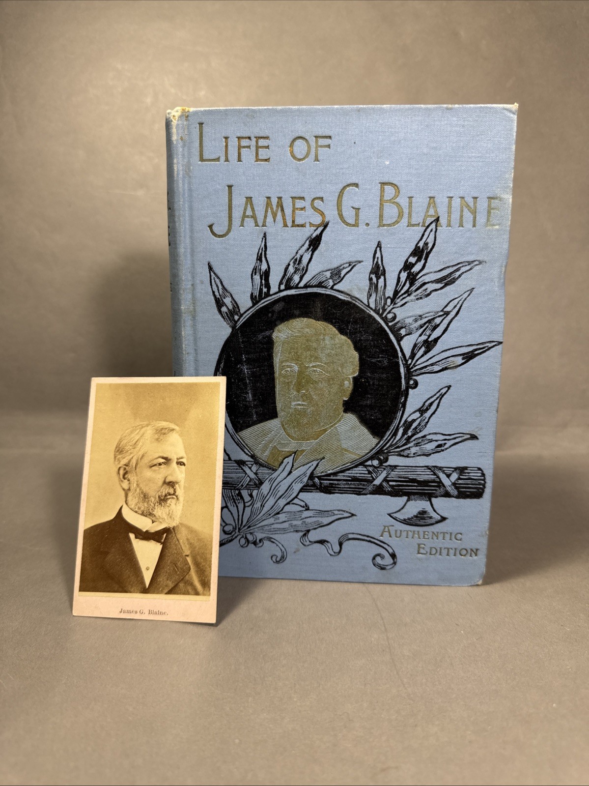 Life of James G. Blaine Presidential Candidate Maine Photograph & Book Lot