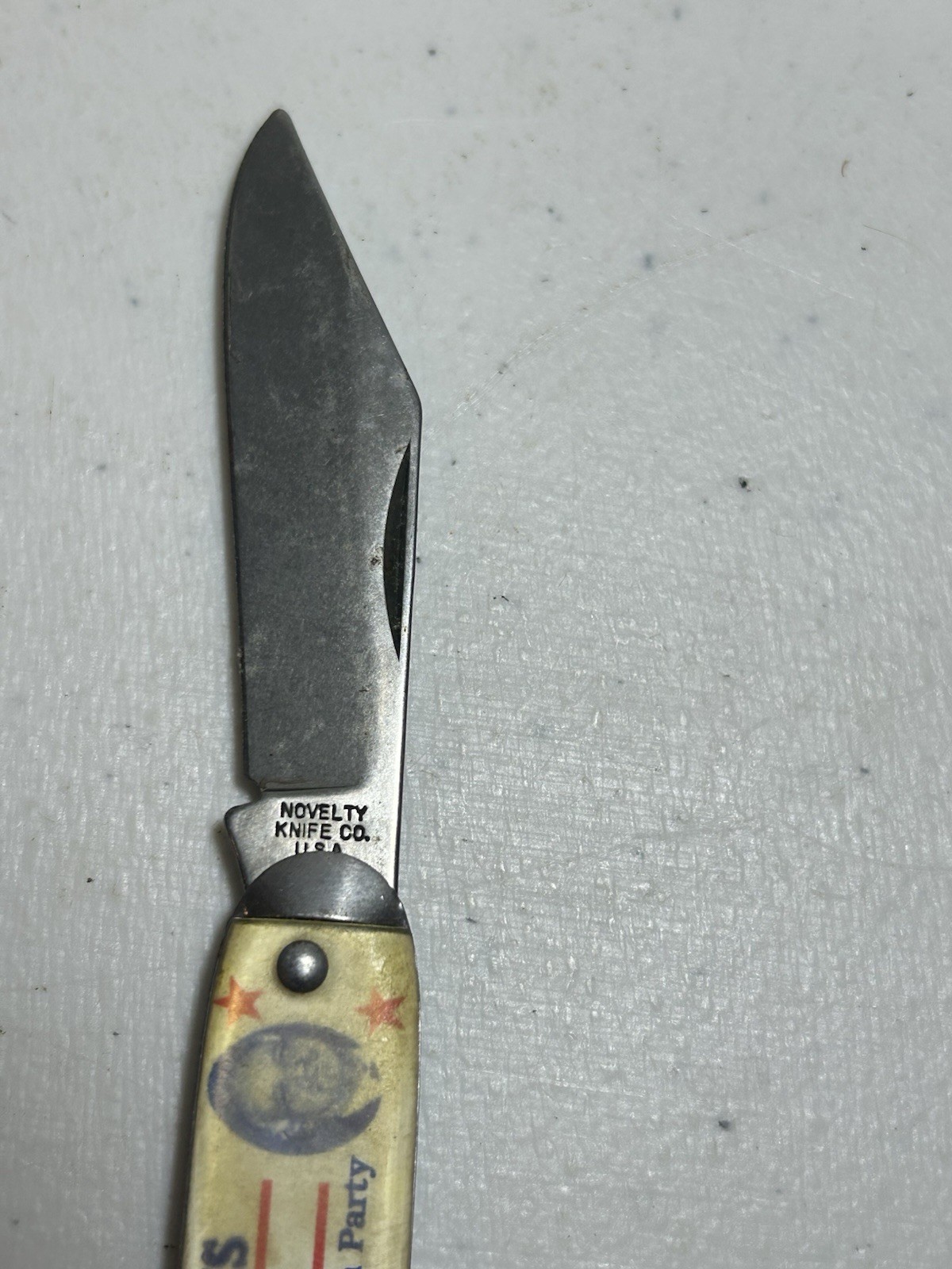 Set Of 2 1928 Hoover-Curtis Campaign Knife + 1968 Wallace for President Button