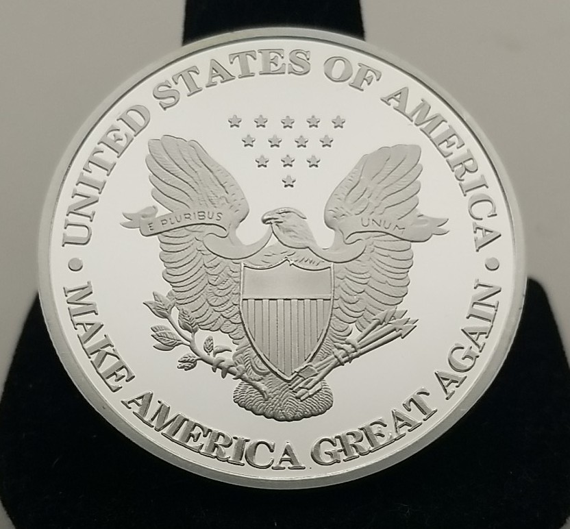 Donald Trump – American Plated Silver Dollar Coin #4979
