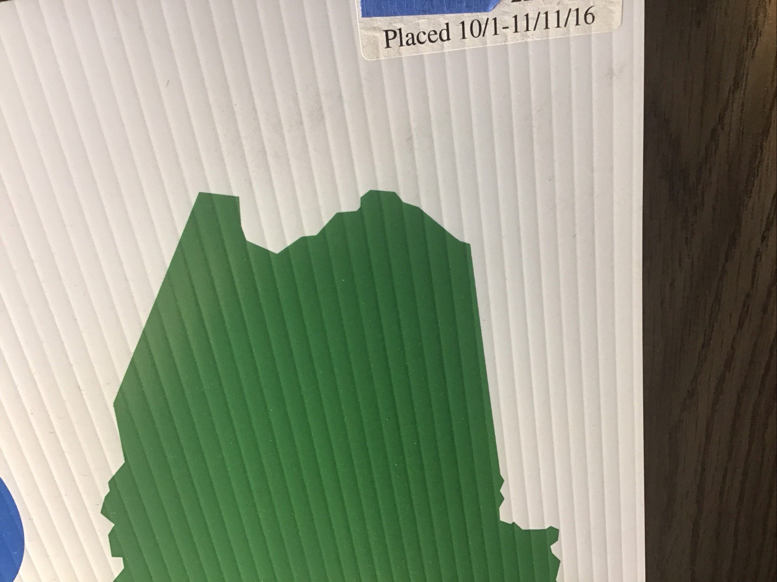 Legal MAINE cannabis pot vote YES on 1 18X24 YARD SIGN 2016 Rare Regulate +Tax