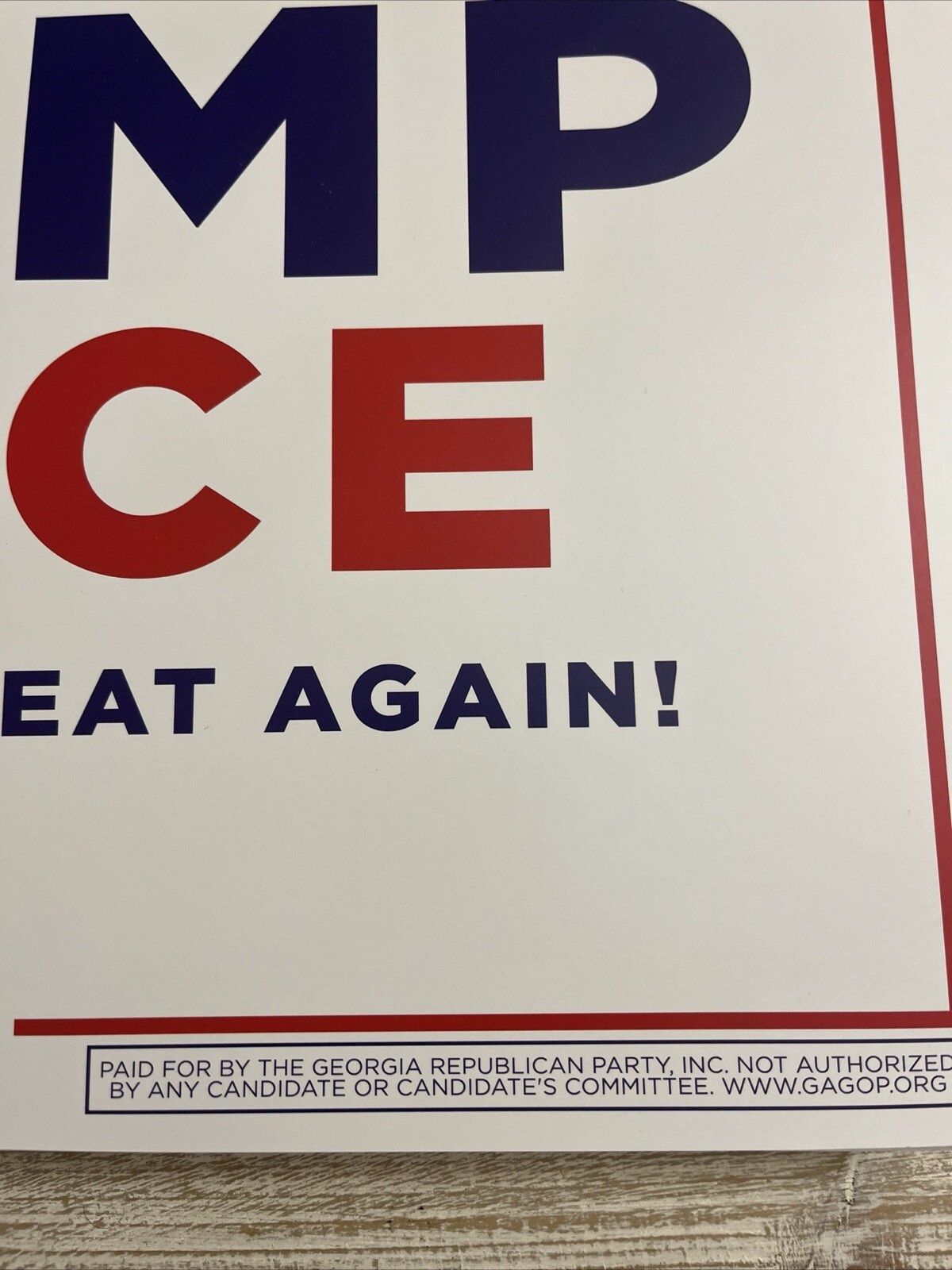*INAUG SALE* Mix/Match any 2x Trump/Vance Official Campaign Placard Rally Signs