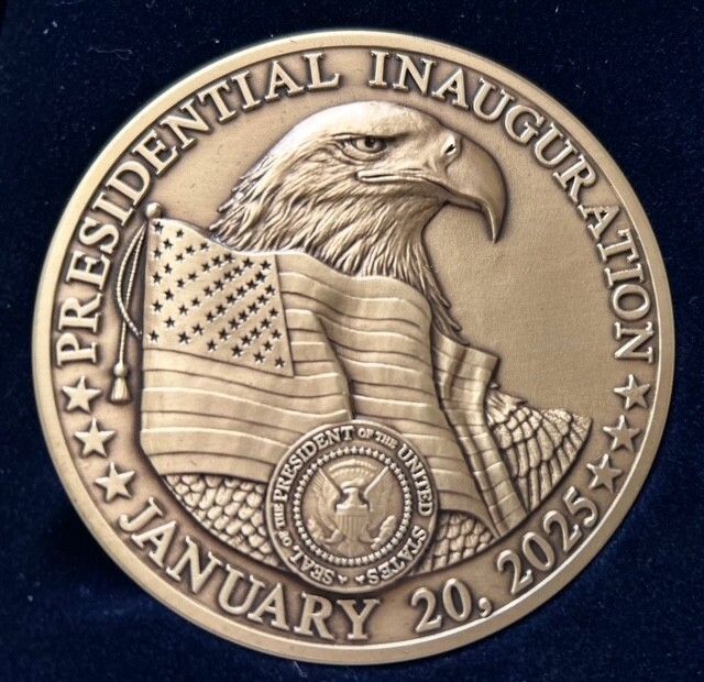 2025 Donald Trump and J.D. Vance Proposed Official President Inaugural Medallion