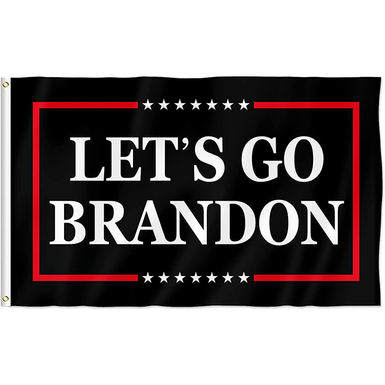Lets Go Brandon Black Flag MAGA Trump Biden