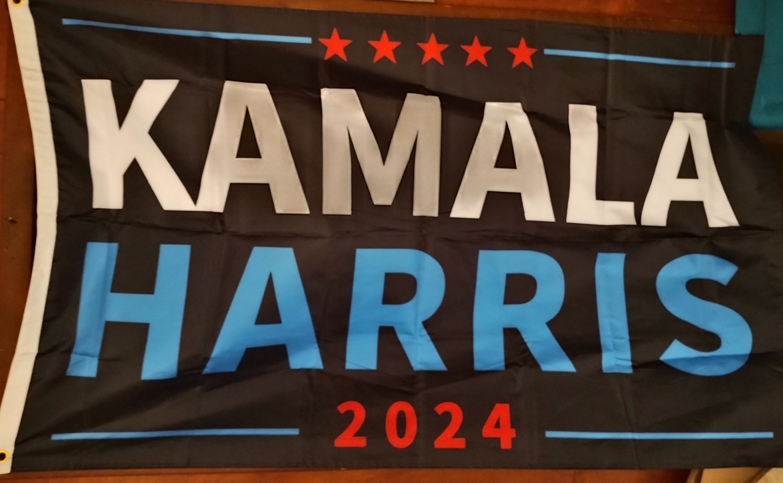 3x5ft Black Kamala Harris Flag 2024 Double Sided outdoor use. Highest Quality.