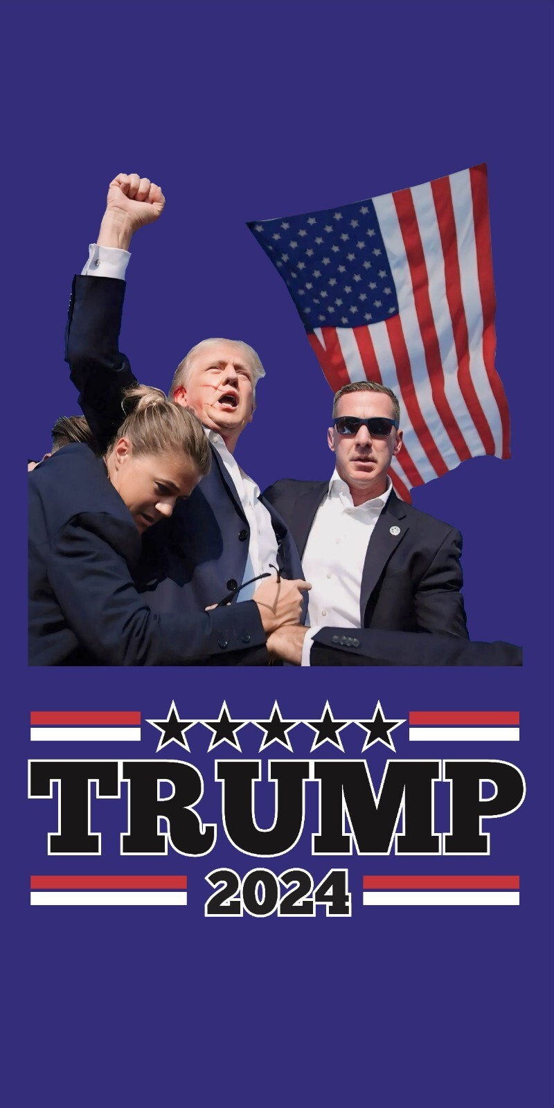 President Trump 2024 Beach Towel | Make America Great Again | Patriotic MAGA Des