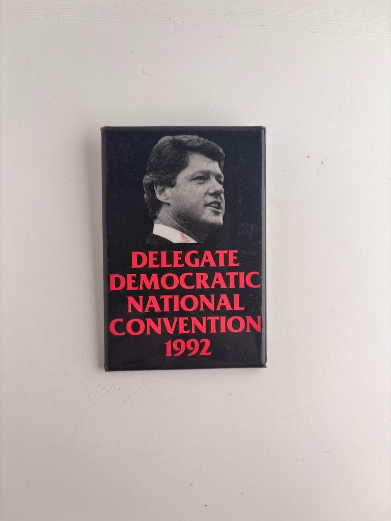 RARE! 1992 Bill Clinton Democratic National Convention Campaign Pin