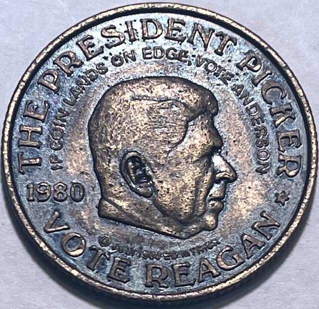 “The President Picker” Coin 1980 – Carter – Reagan – Anderson – See Description!
