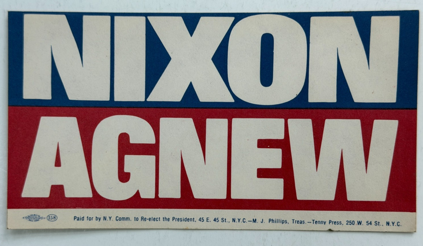 Vintage 1972 Richard Nixon Agnew Campaign Lot Pins Stickers Nixon Now Stamps