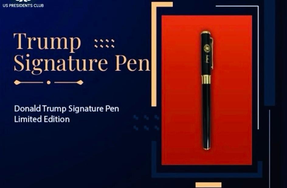 NEW Presidential Pen with Elegant Box Donald Trump Signature & two Refills