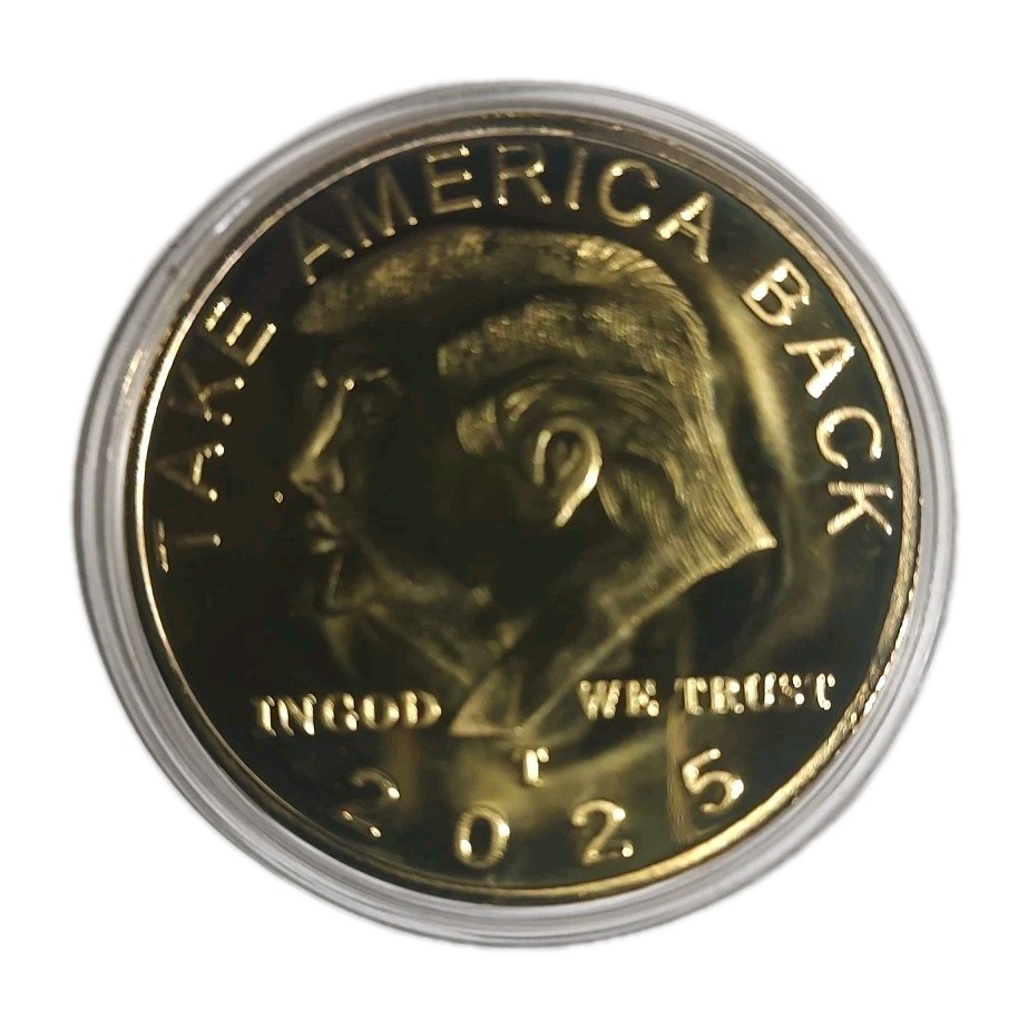 2024 Donald Trump Coin President Gold IN GOD WE TRUST Coins New