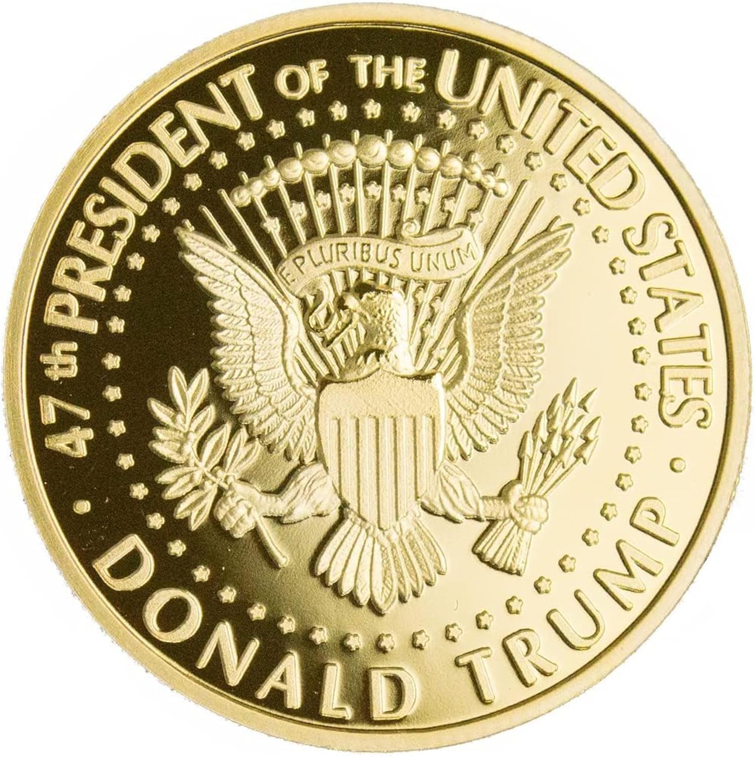 Authentic 2026 Trump Gold Coin with Velvet Case^^