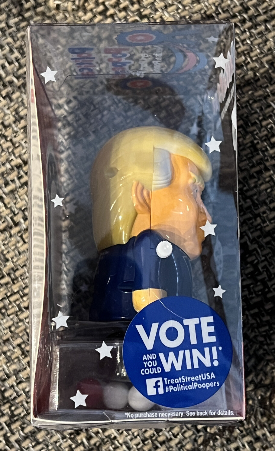 Donald Trump Political Poopers Collectible Candy Dispenser NEW in BOX FREE SHIP