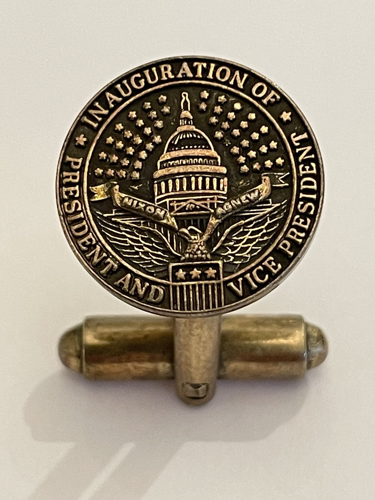 President Richard Nixon single cufflink from Inaugural Ball January 20, 1969!