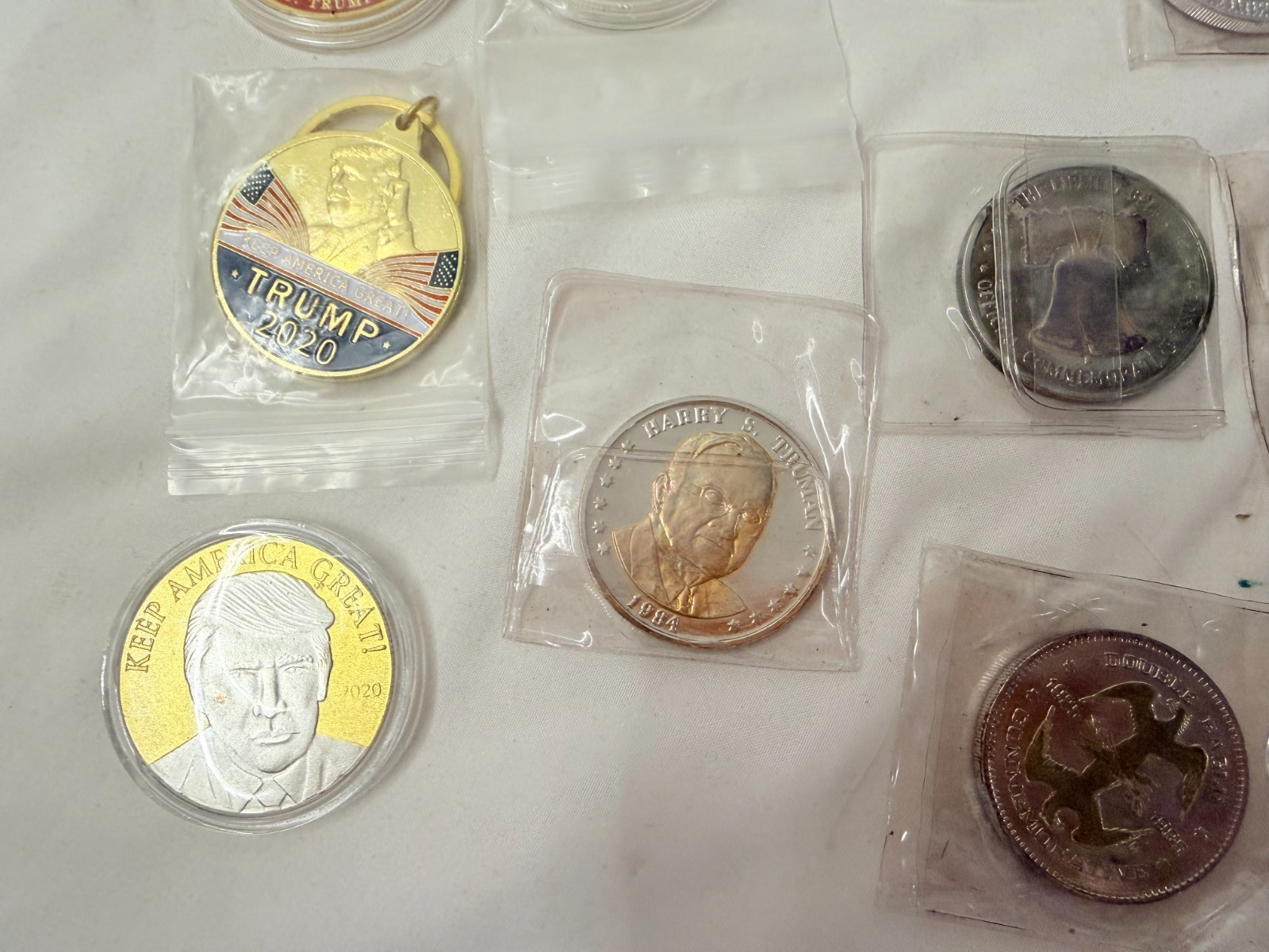 Presidential Coin LOT Lincoln Trump Washington Kennedy Roosevelt Truman Patton