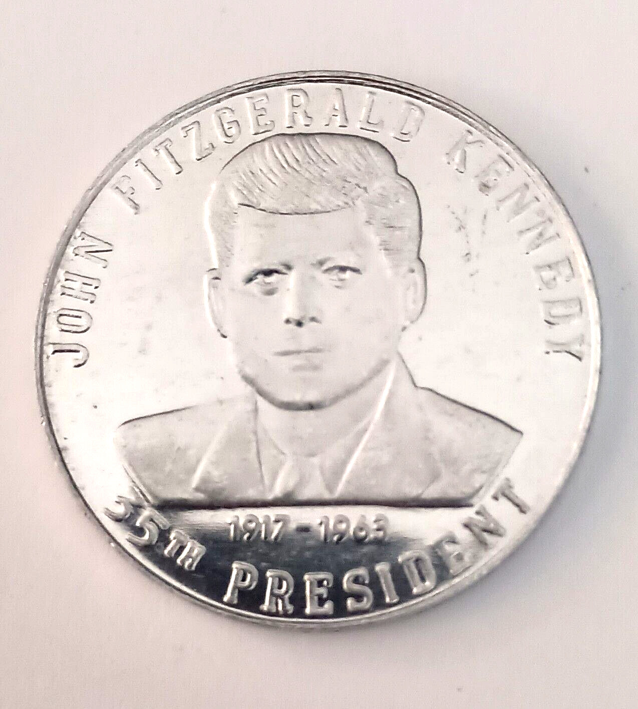 Vtg 1917-1963 JFK John F Kennedy Commemorative Ask What Token NOS UNC Proof Like