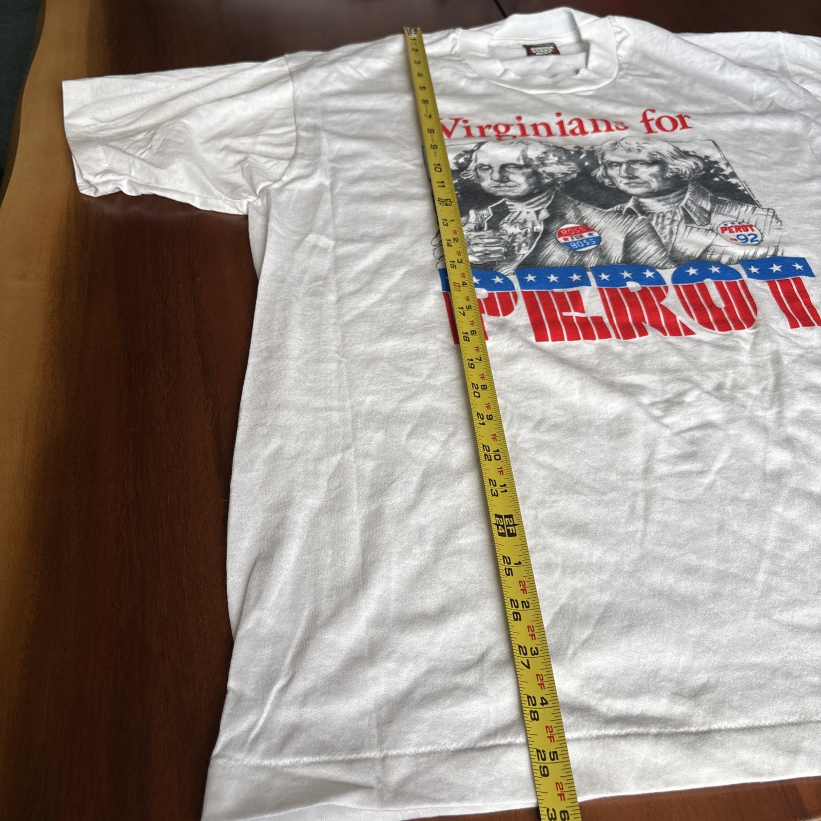 Vintage Ross Perot Reform Party Campaign Shirt 1992 Election Virginia XL Rare