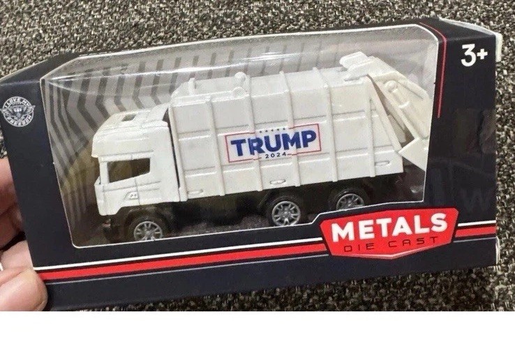 TRUMP Metal Die Cast Garbage Truck Real Alloy Super Cool 2024