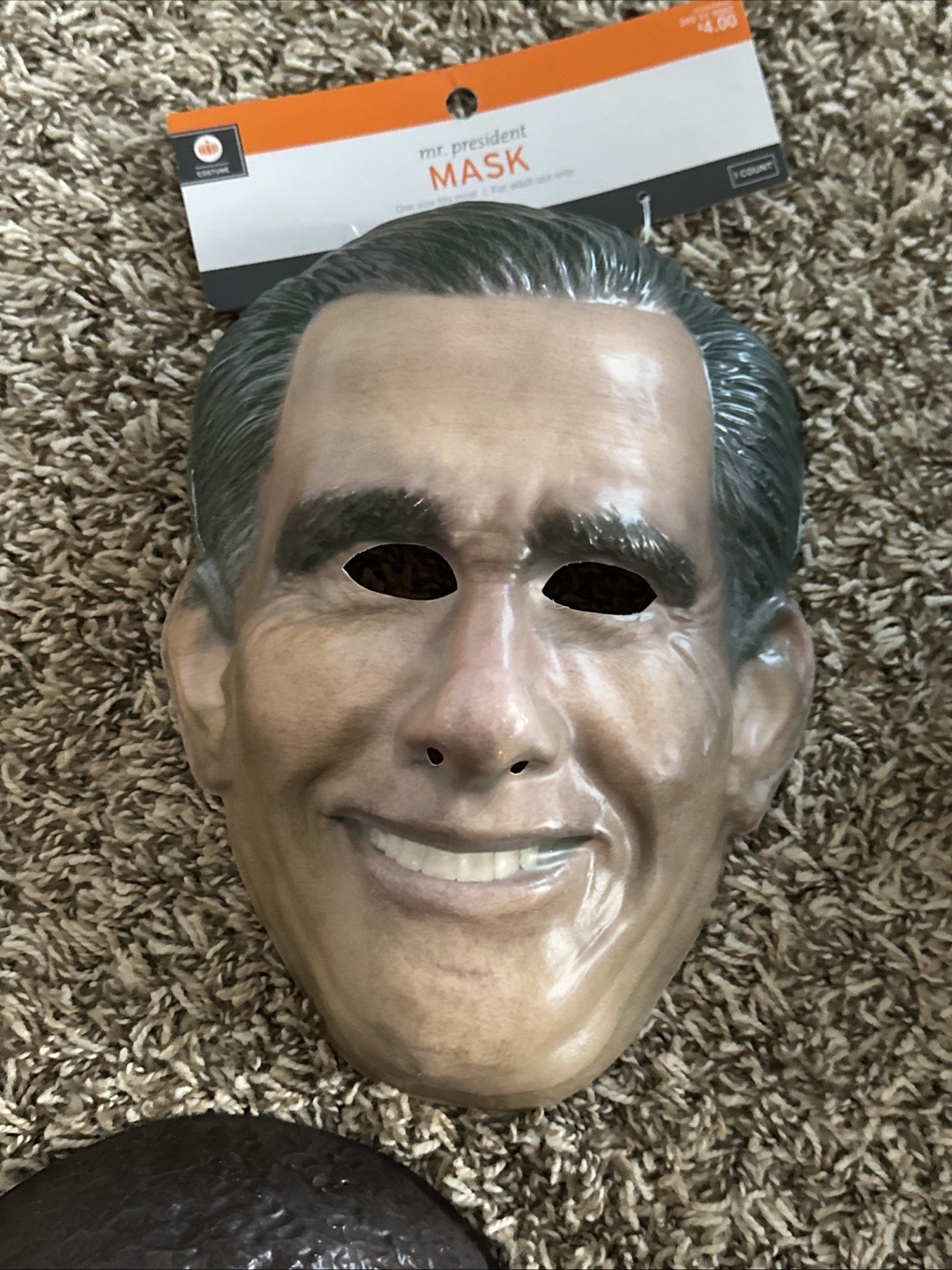 MITT ROMNEY/JOHN KERRY(by Cesar)/BARAK OBAMA FACE MASKS 2 Vinyl 3 Hard Plastic