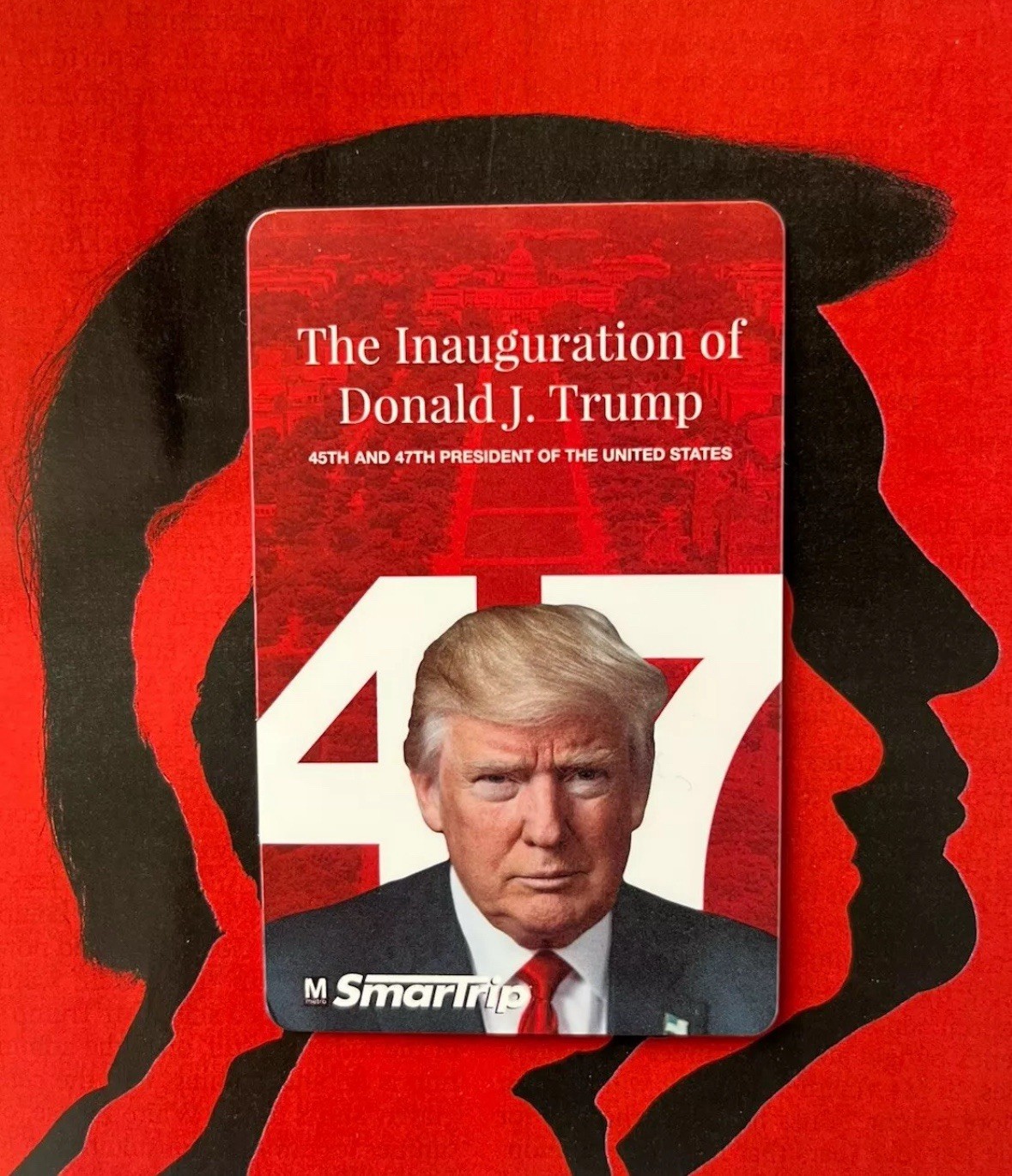Trump 2024 Inauguration DC Metro Card MAGA Commemorative