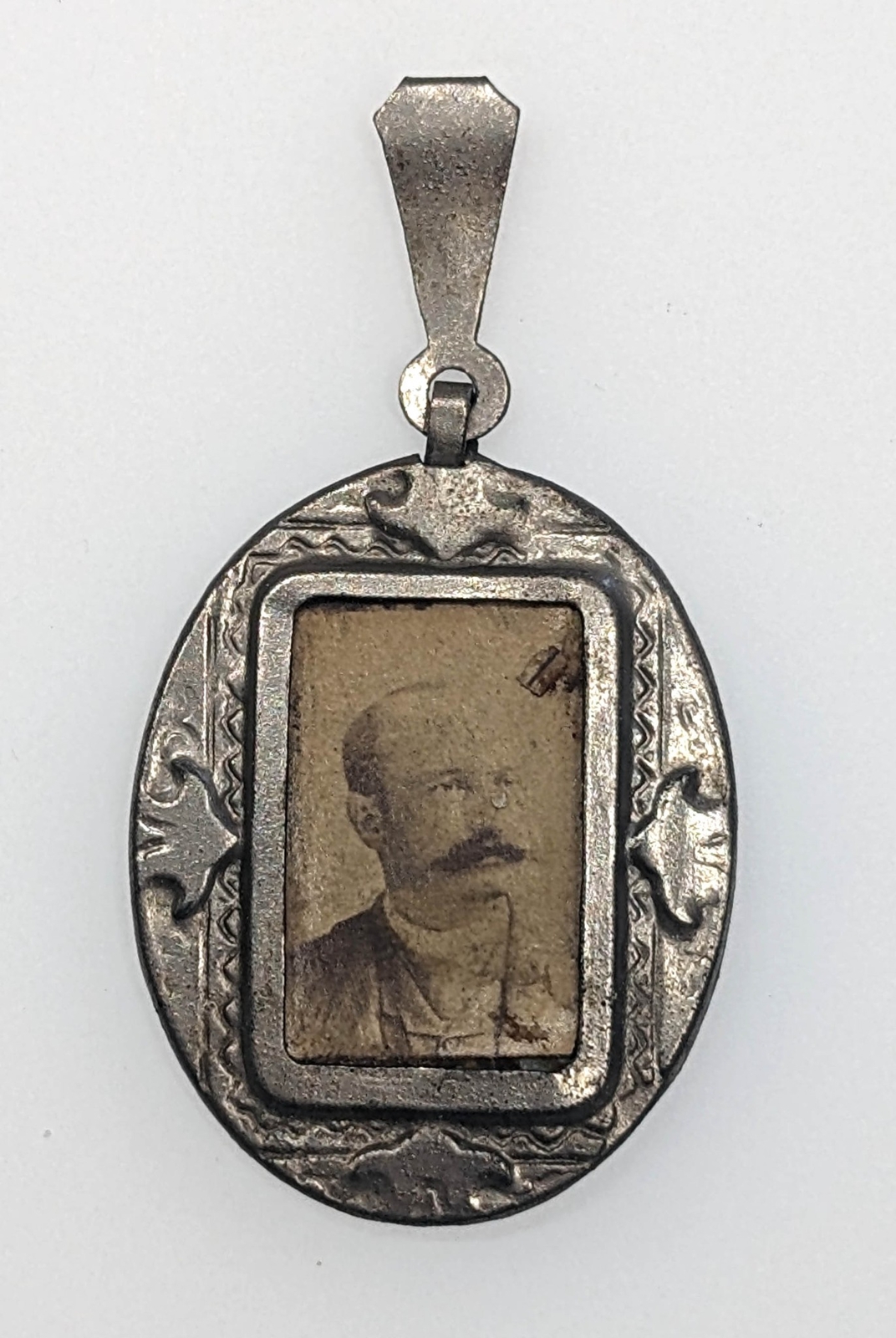 RARE! David Hill 1892 Presidential Campaign Locket w/ Sepia Photograph