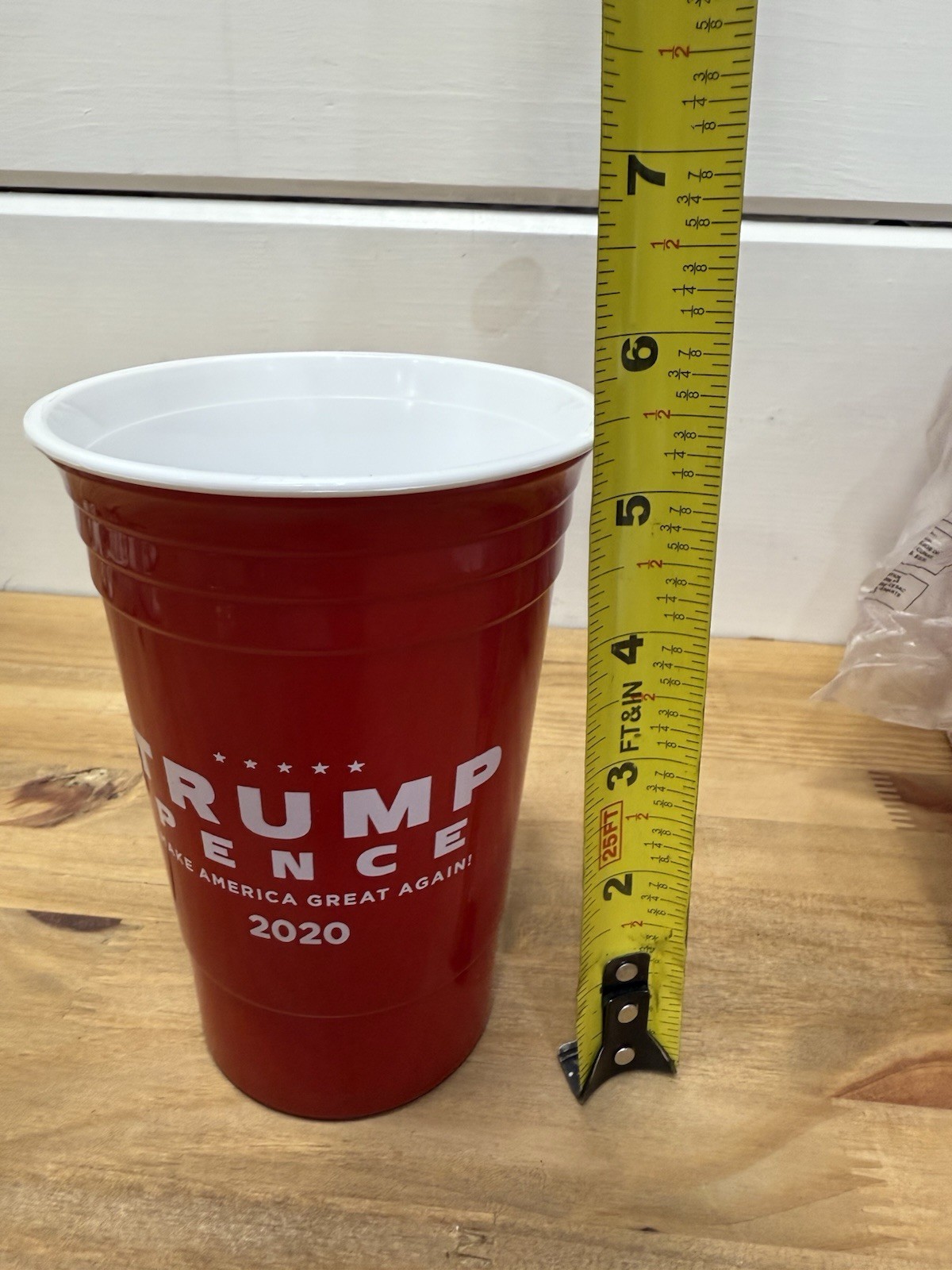 3 Trump Pence Red Cups 2020 Hard Plastic Make America Great Again Presidential