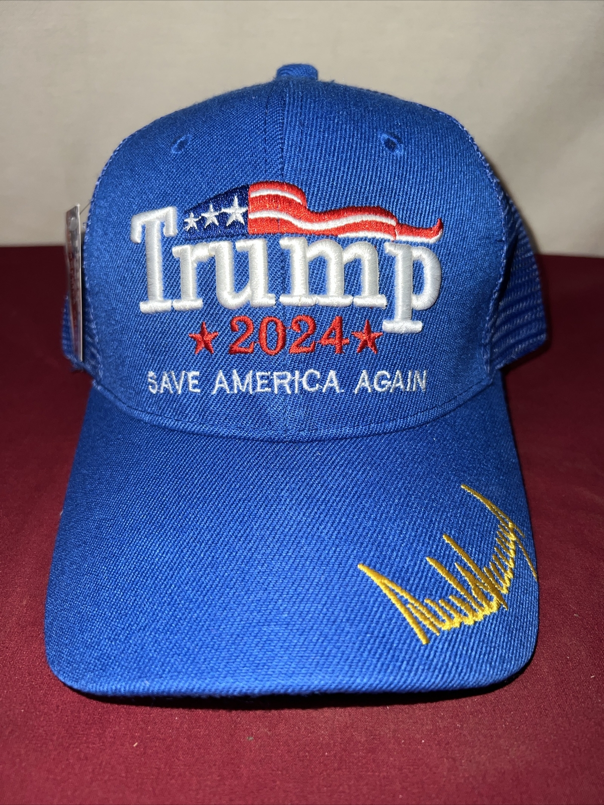 Donald Trump 2024 Save America Again Hat Blue