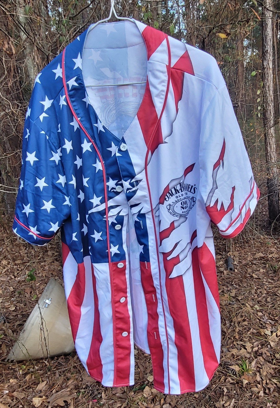 jack daniels Trump make 4th of July great again XL baseball type jersey nice sha