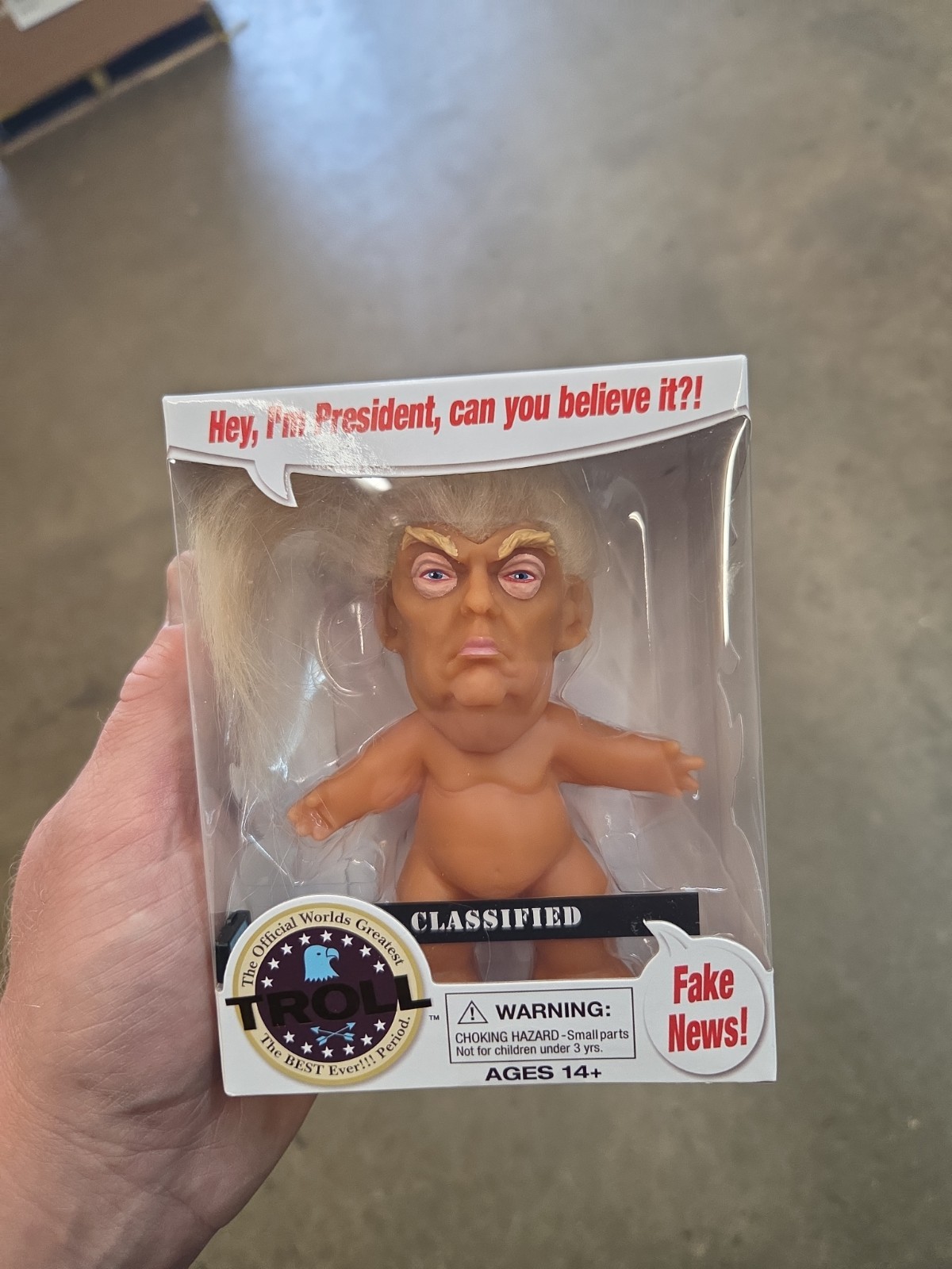 Authentic World’s Greatest Trump Troll Doll Chuck Williams President