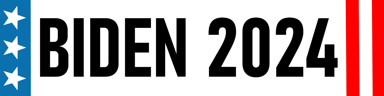 Vote Biden 2024 – Re-Elect President Joe Biden Bumper Sticker | Waterproof