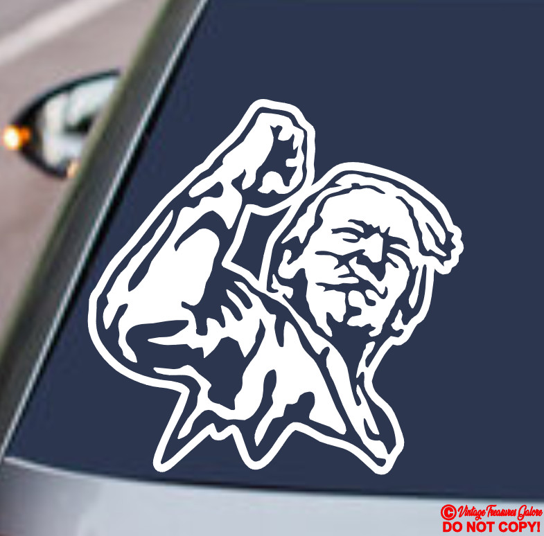 PRESIDENT DONALD TRUMP RAISED FIST FIGHT Vinyl Decal Sticker Car 2024 YOU MISSED