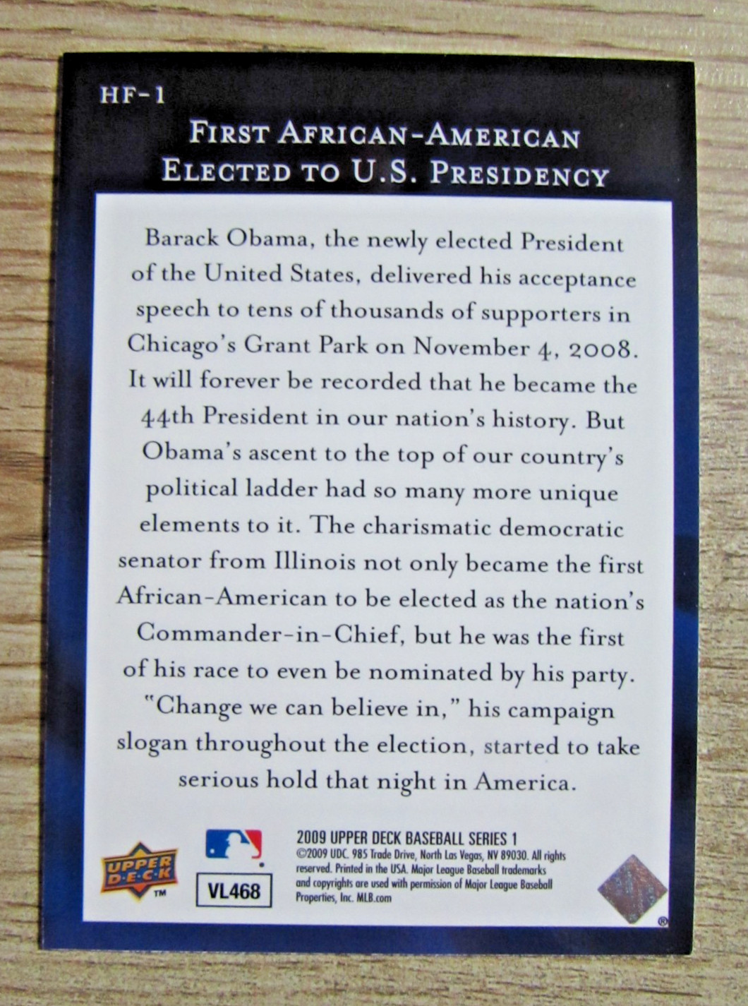 THREE BARACK OBAMA TRADING CARDS 2009 UPPER DECK AND 2009 GOODWIN CHAMPIONS