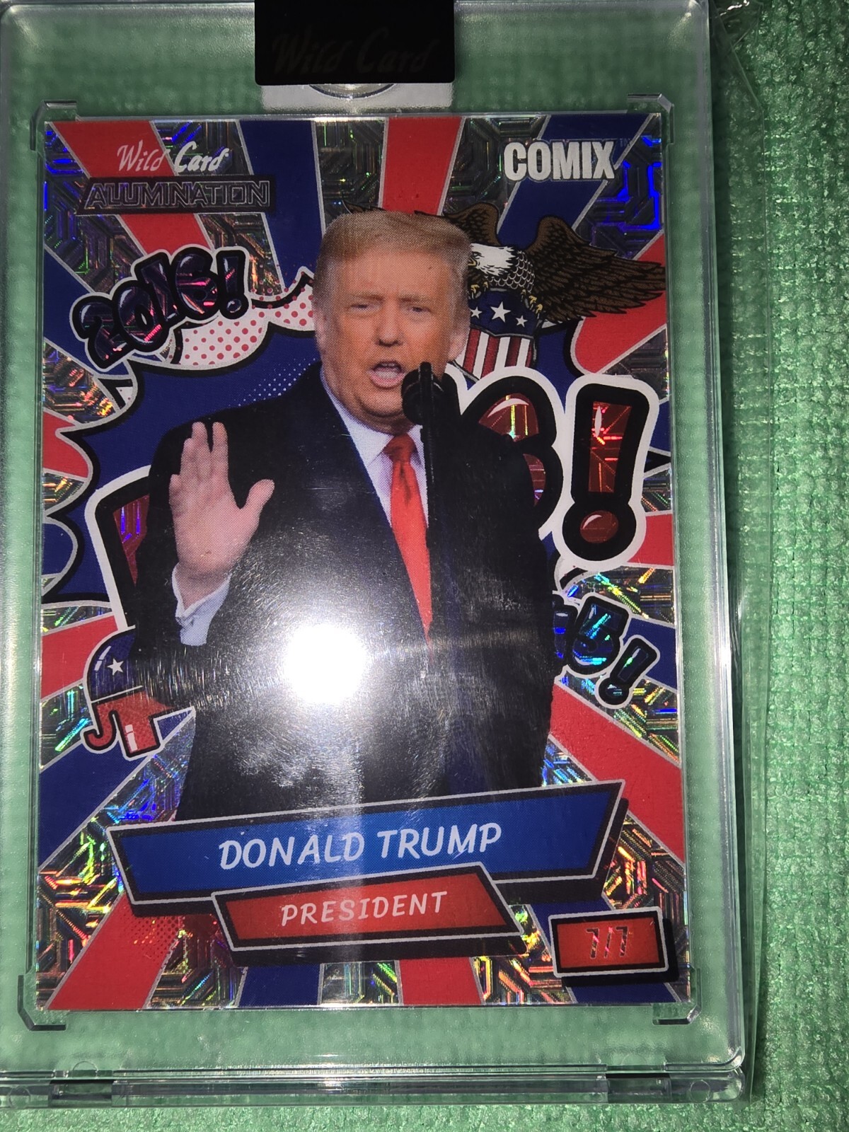 Wild Card Alumination 2024 Comix – Donald Trump- 1/7, 2/7,3/7,4/7,5/7,6/7,7/7