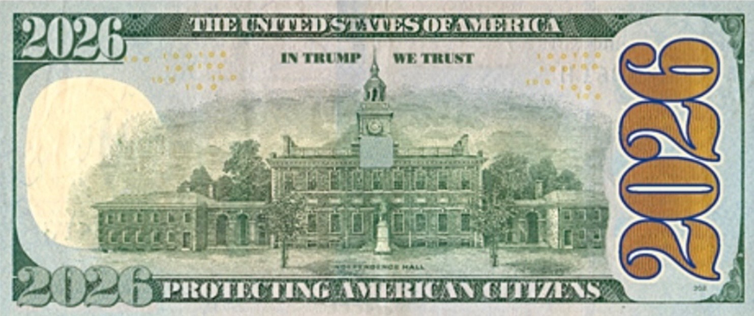 100 Pack Donald Trump 2026 Dollar Bill Collectible POTUS Presidential MAGA Money