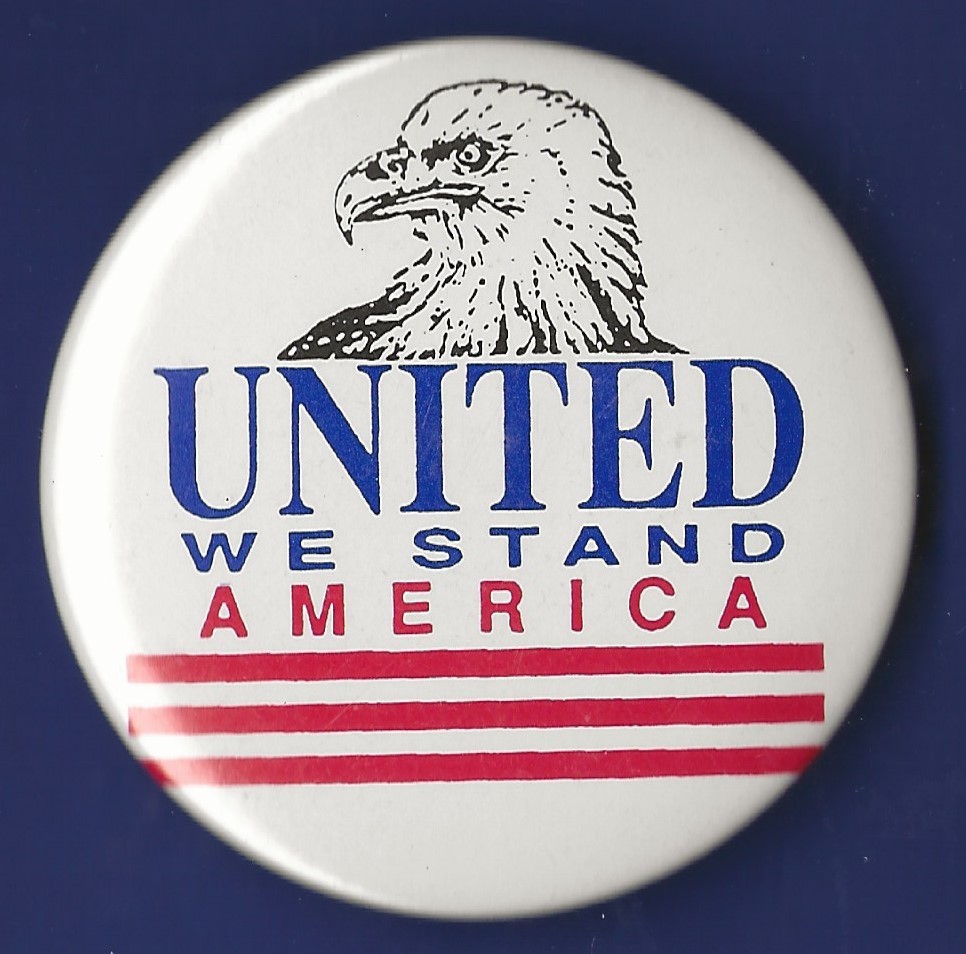 1996 Ross Perot 2-1/4″ / “United We Stand America” Campaign Button(Pin06)