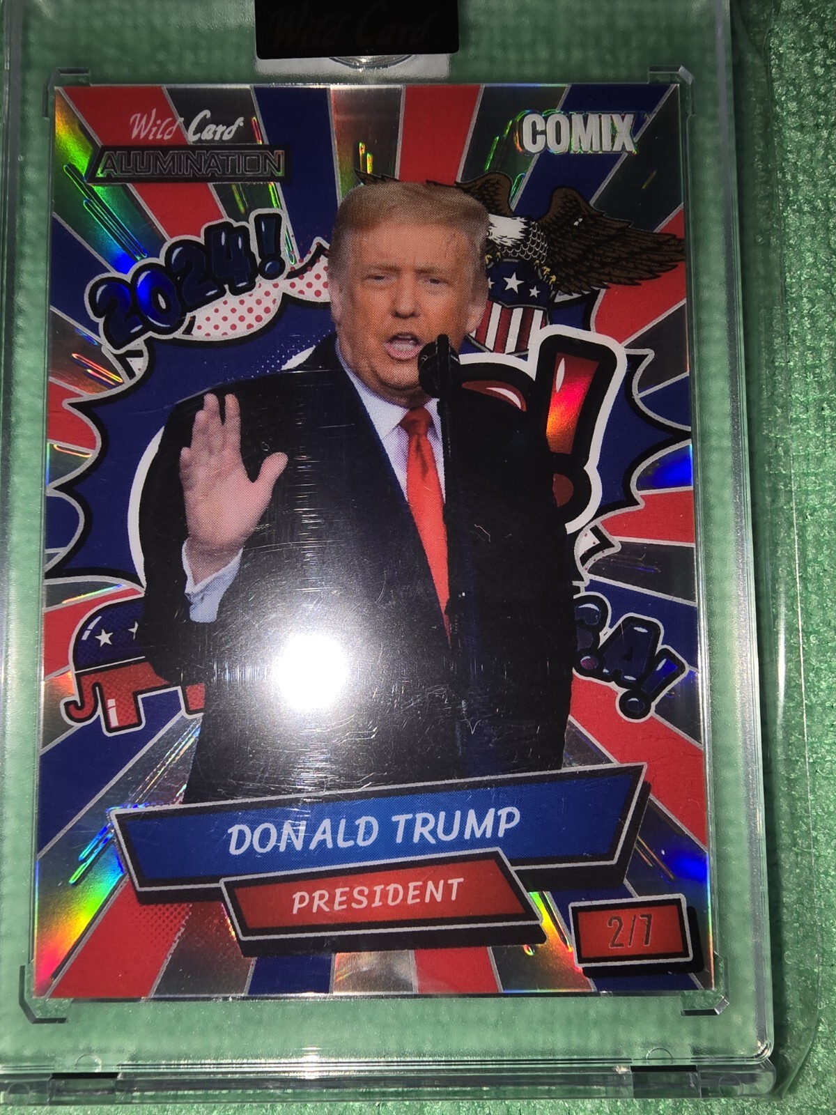 Wild Card Alumination 2024 Comix – Donald Trump- 1/7, 2/7,3/7,4/7,5/7,6/7,7/7