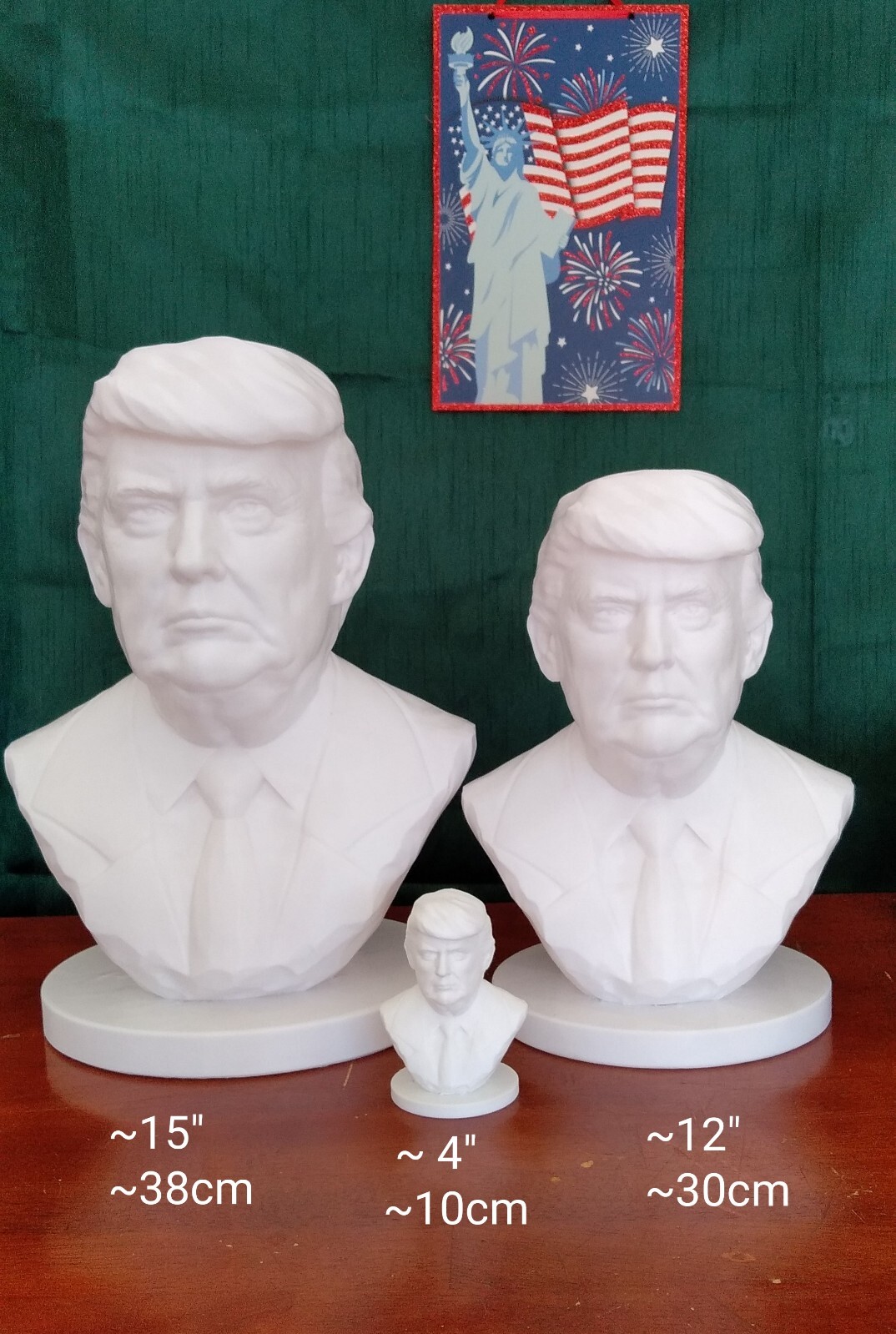 300MM HUGE 12″ President Donald Trump Bust 2 FREE GIFTS🎁🎁 3D Print🇺🇸2024🇺🇸