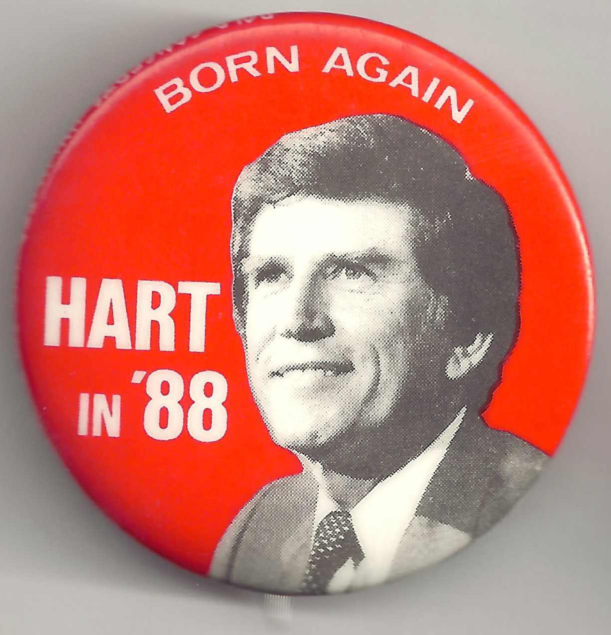 1988 Gary Hart Pin ~ BORN AGAIN