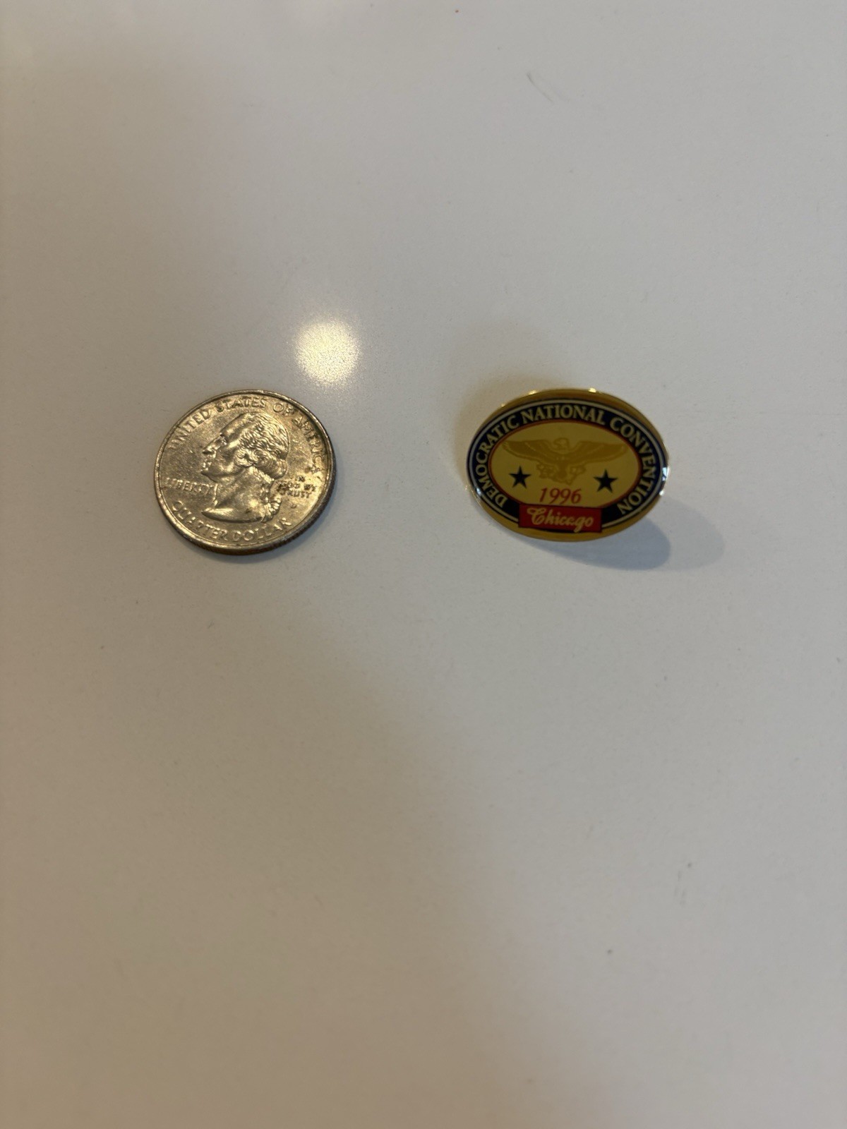 The 1996 Democratic National Convention Lapel Pin – Chicago – Bill Clinton – Mad
